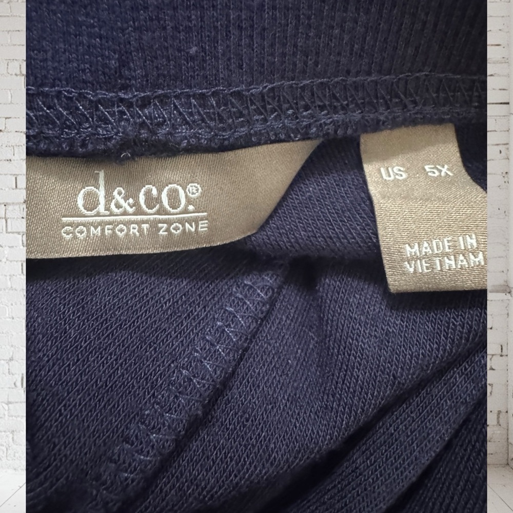 Denim & Co Fleece Pull‑On Pants 5X NWOT | Plus Size Soft Stretch Lounge Wear - Picture 5 of 6